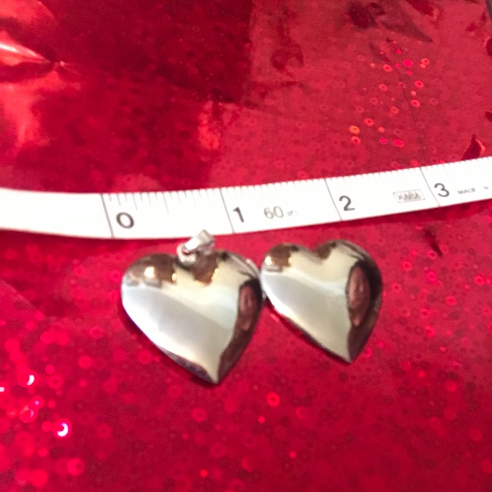 Large 925 Sterling Silver Heart Picture Locket. - Picture 4 of 6